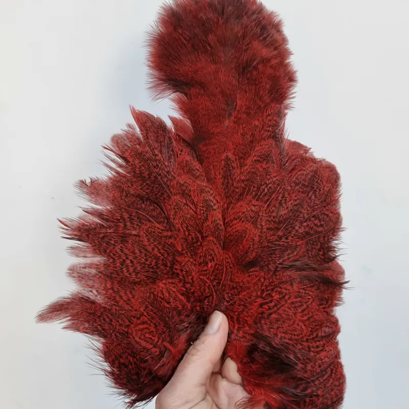 Whiting Coq de Leon Hen Soft Hackle with Chickabou in Speckled Red-7